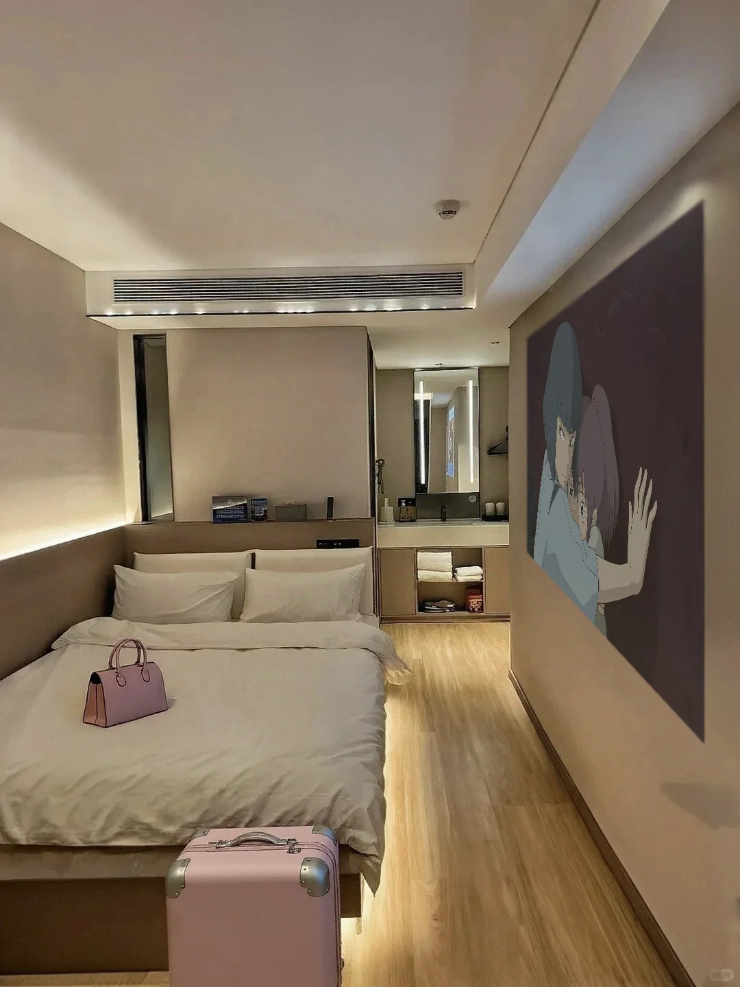 Hotel courtyard with tea area