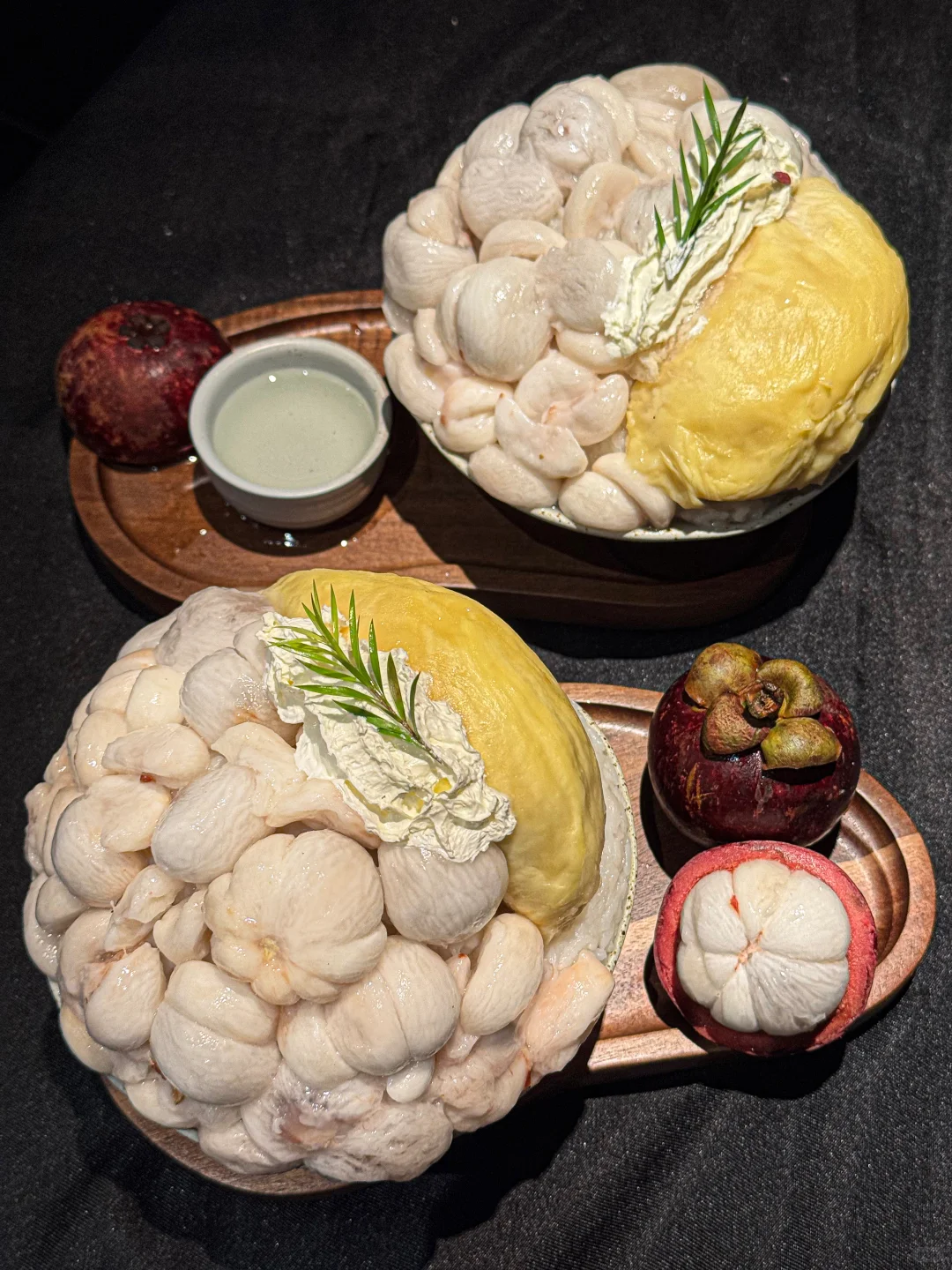 A colorful spread of spicy beef hotpot and summer desserts