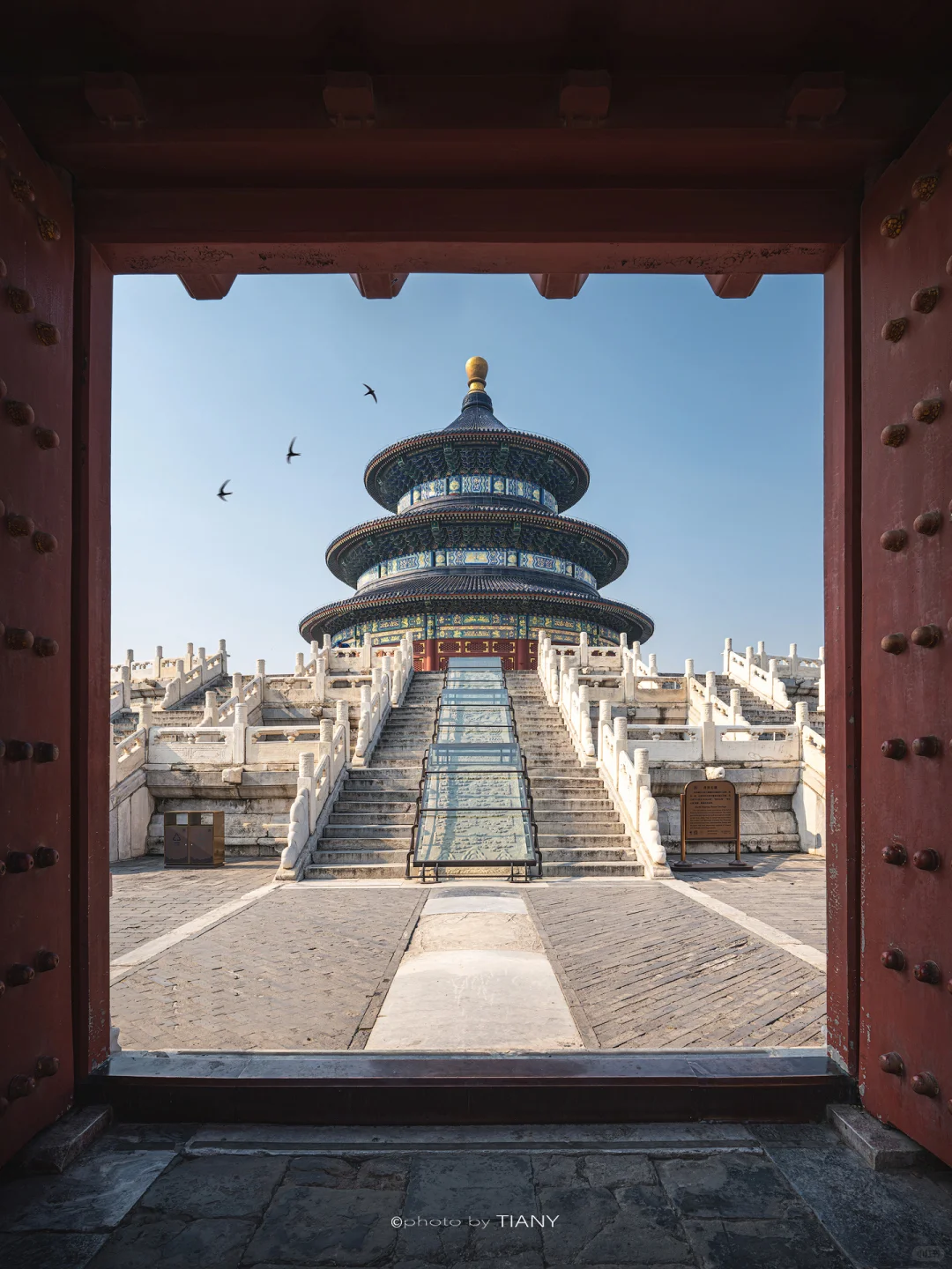 Entrance of Zenium Temple at dawn
