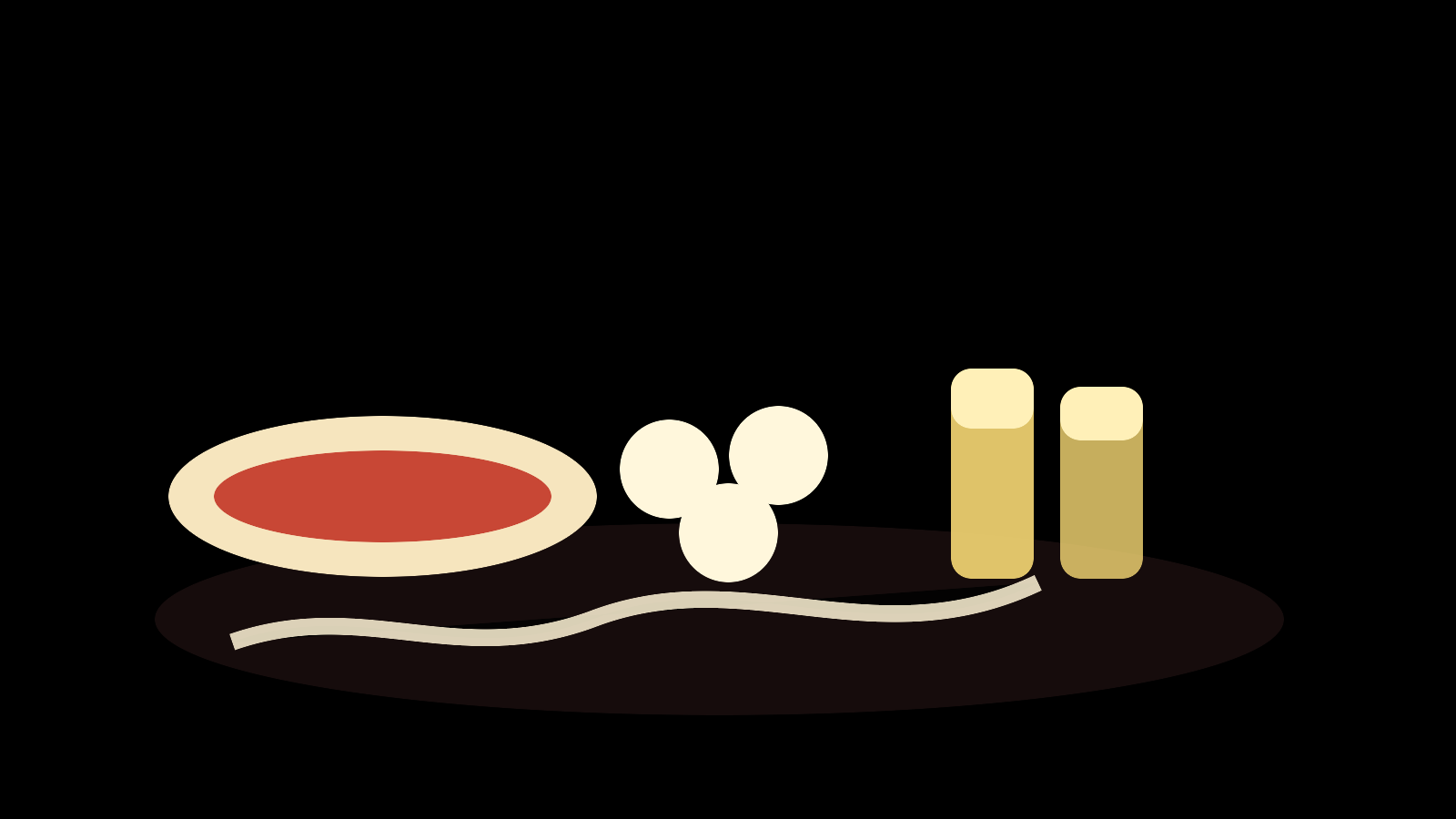 Illustrated table of Nanjing dumplings, Xiamen noodles, Qingdao seafood, and beer glasses